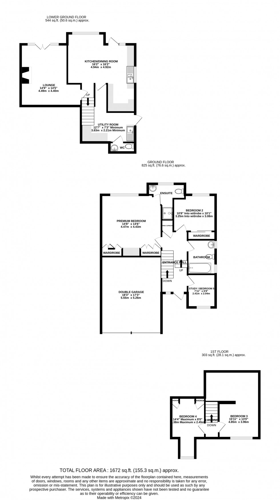 Floorplan for Abigail Crescent, Chatham, Kent ME5 9DZ
