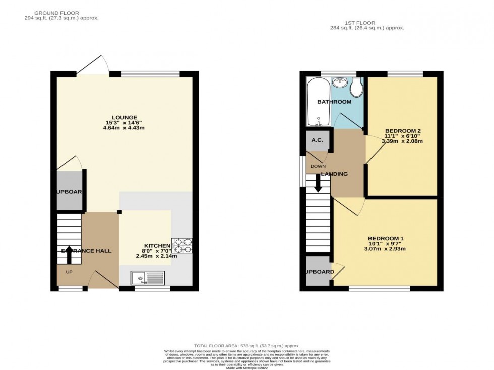 Floorplan for Woolwich Close, Kent,  ME5 0HU