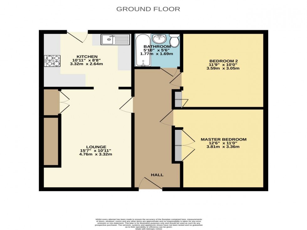 Floorplan for Kellaway Road, Kent,  ME5 8BY