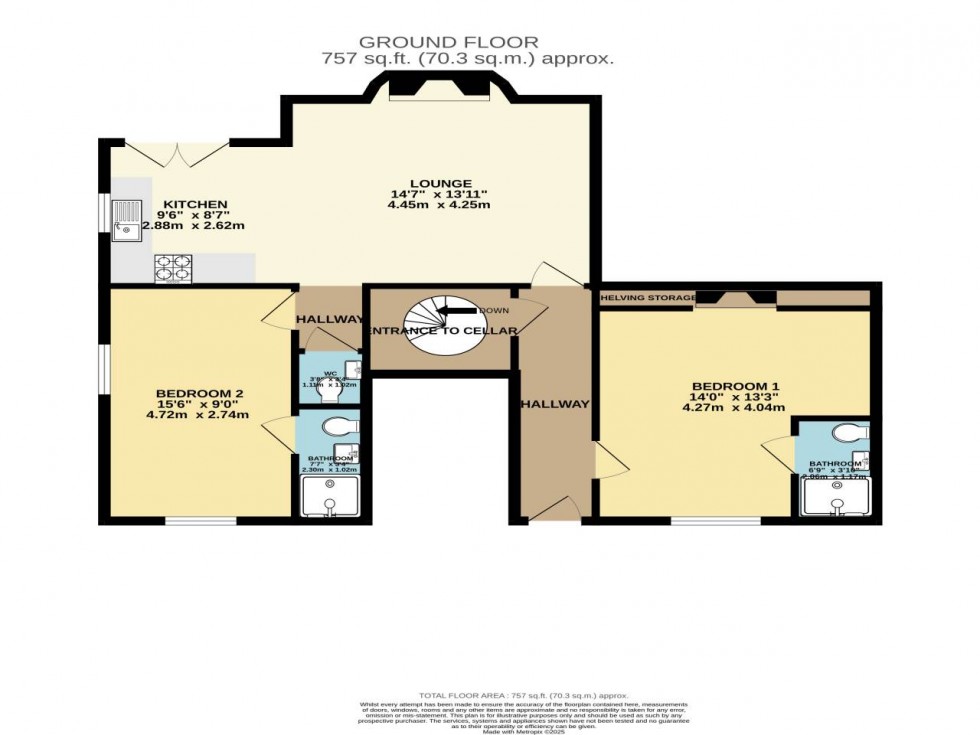Floorplan for Durland House, Rainham, Kent  ME8 8AT