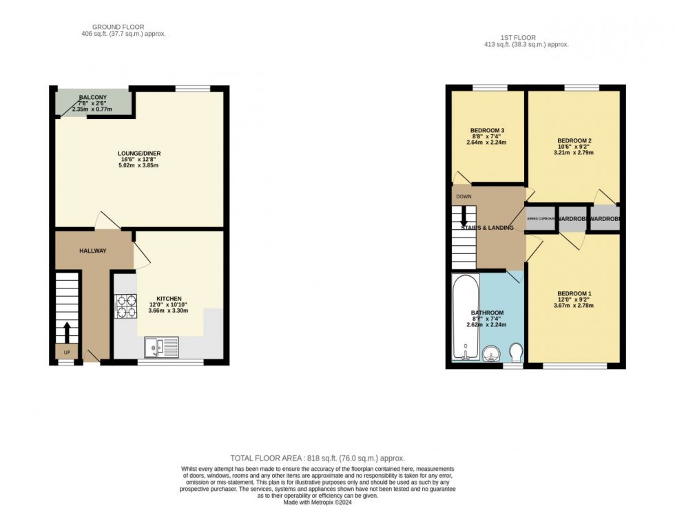 Floorplan for Twydall Green, Gillingham , Kent  ME8 6XJ