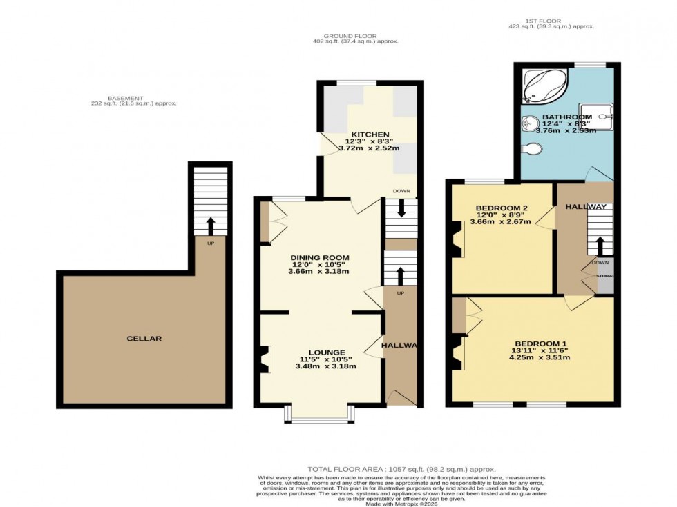 Floorplan for Hillside Road, Kent ,  ME4 4PA