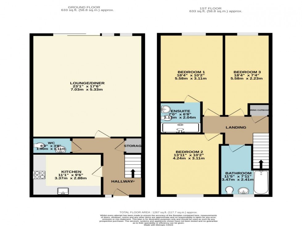 Floorplan for Sturdee Avenue, Kent ,  ME7 2JN