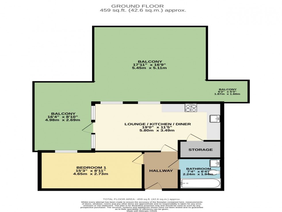 Floorplan for Bishops Court, New Road Rochester, Kent ME1 1TW