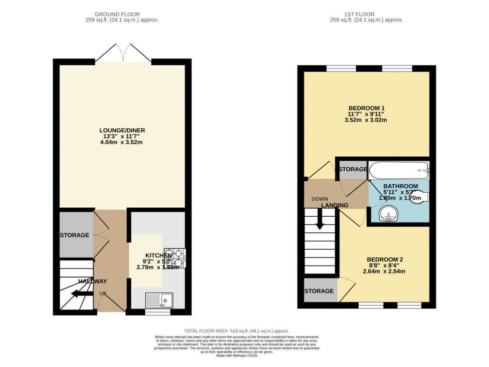 Floorplan for Chaffinch Close, Kent ,  ME5 7RG
