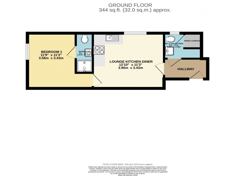 Floorplan for Durland House, Rainham, Kent  ME8 8AT