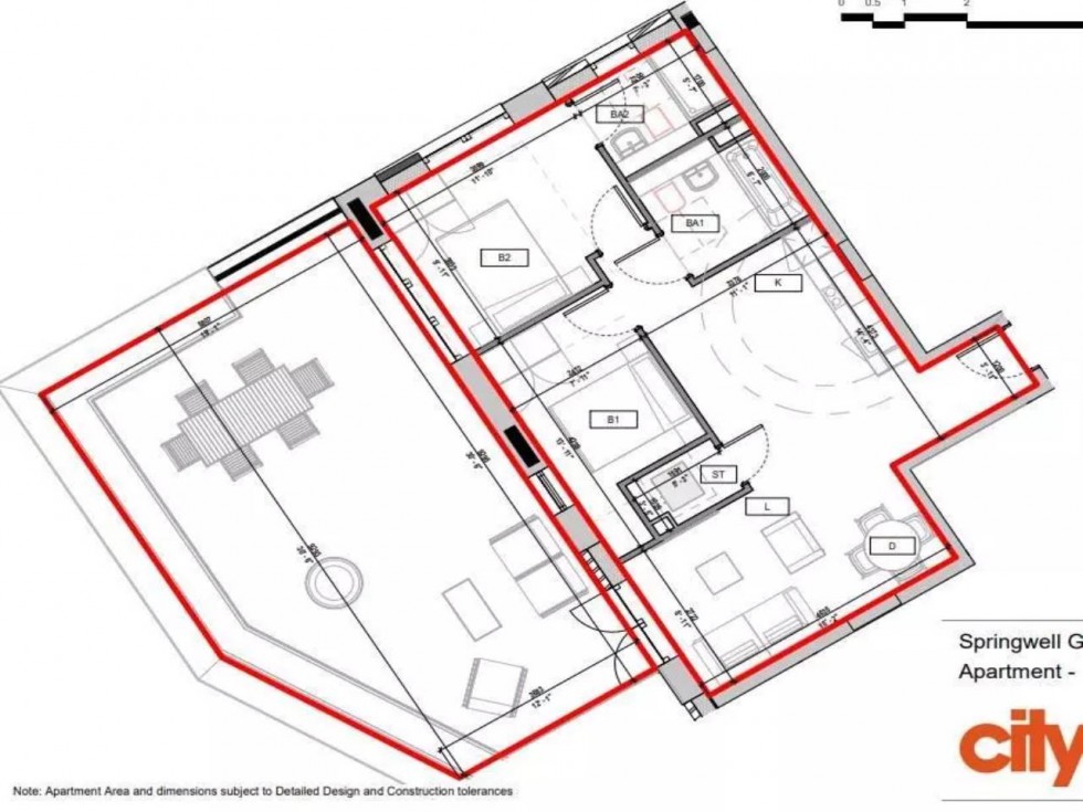 Floorplan for Springwell Gardens, Leeds, West Yorkshire LS12 1FH
