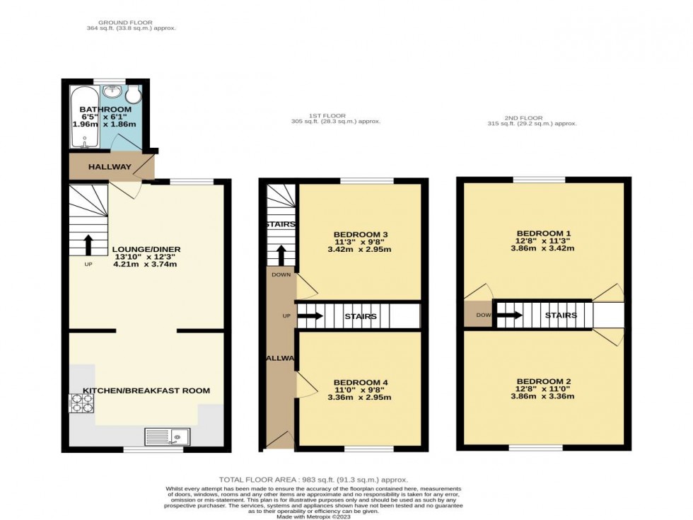 Floorplan for May Road, Kent ,  ME1 2HY