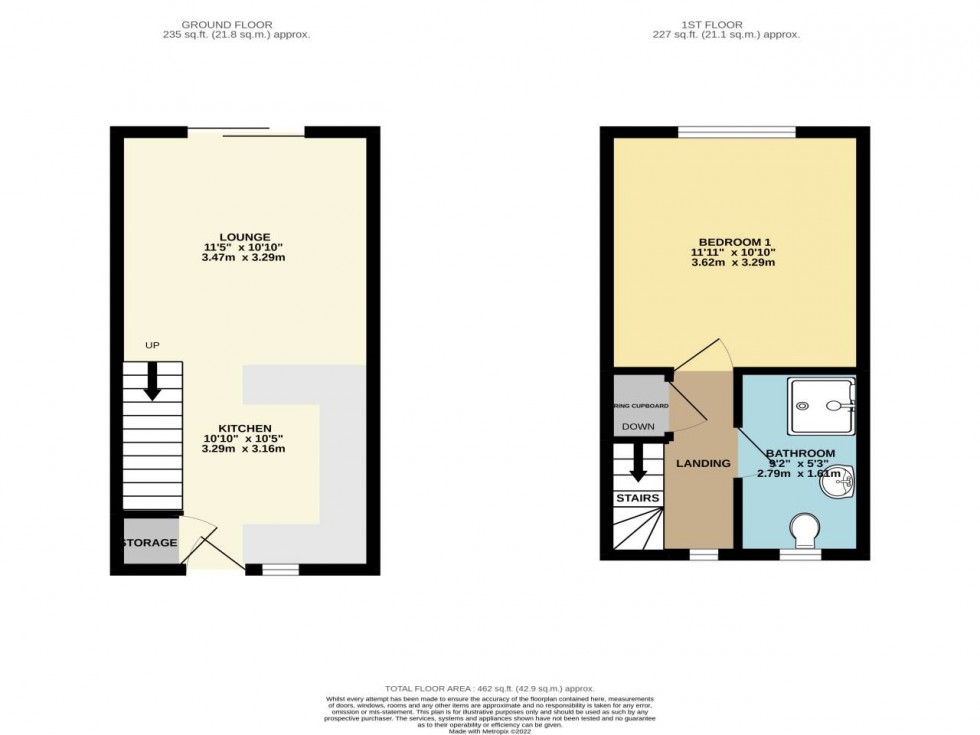 Floorplan for Ten Acre Way, Kent ,  ME8 8TL