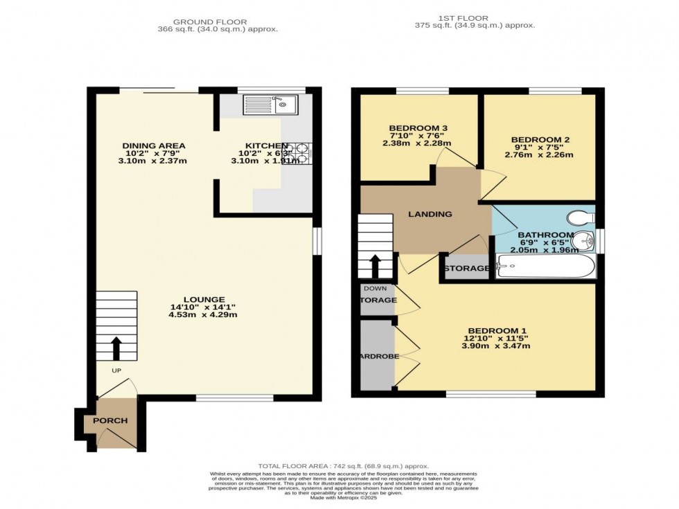 Floorplan for Romney Road, Kent ,  ME5 7LU
