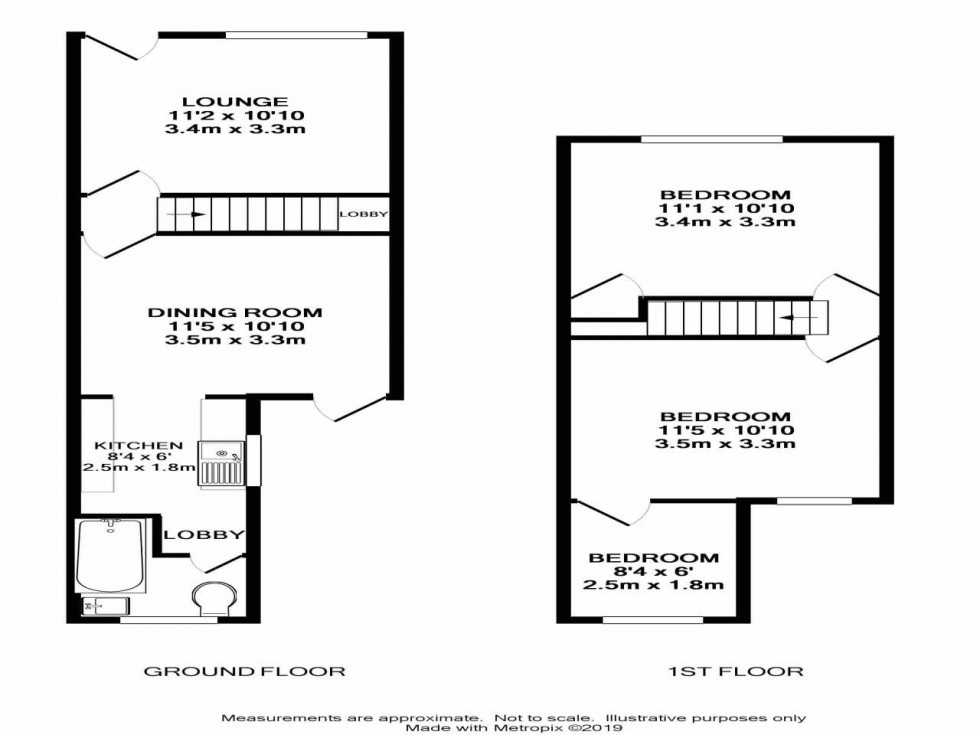 Floorplan for Roberts Road, Kent ,  ME8 0AZ