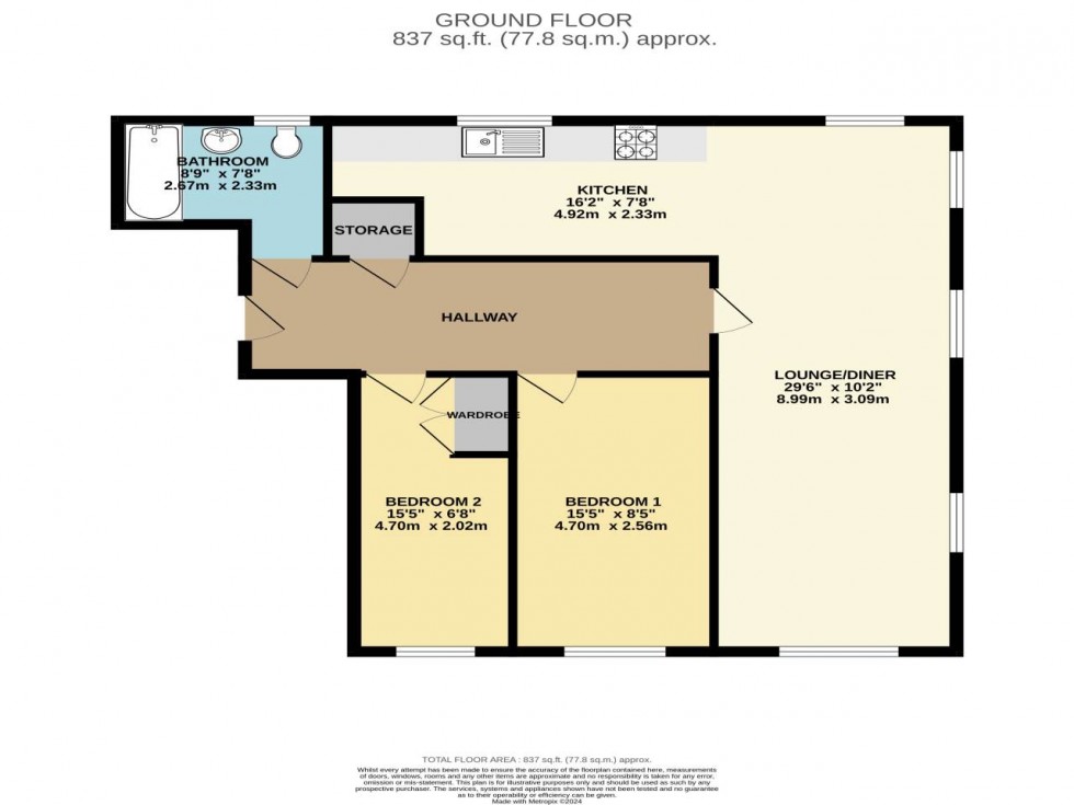 Floorplan for Ward View, , Kent ME5 7FD