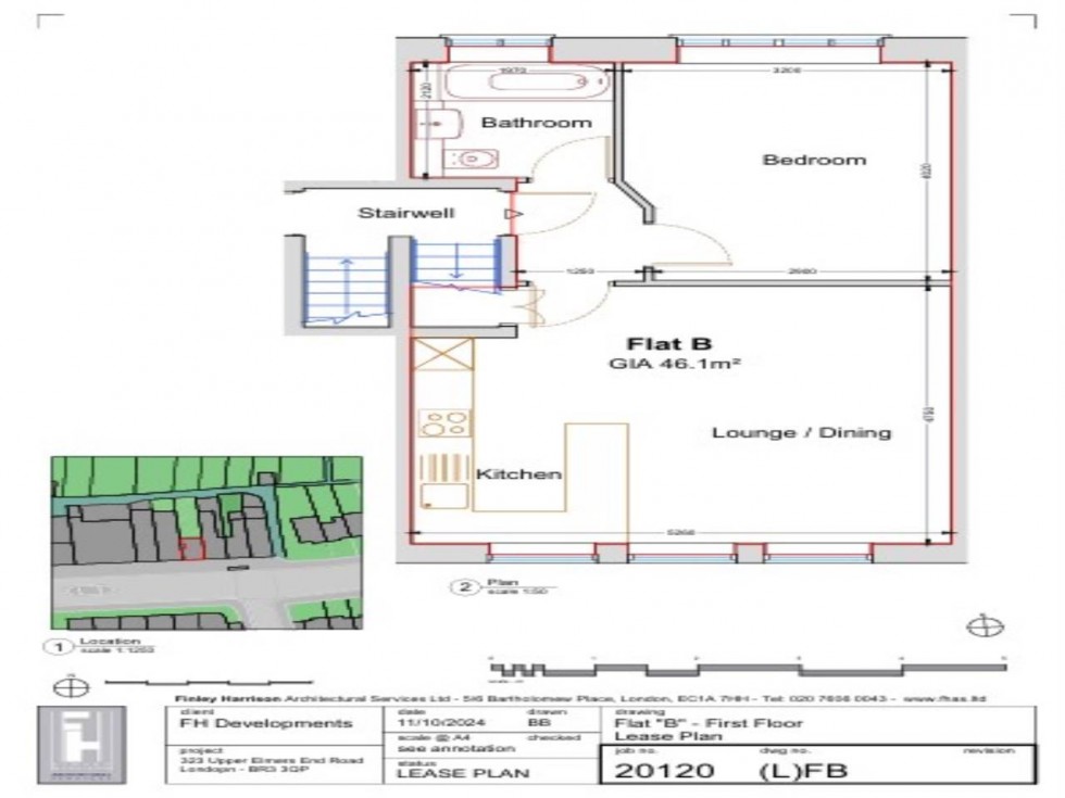 Floorplan for 323a Upper Elmers End Road, Kent ,  BR3 3QP