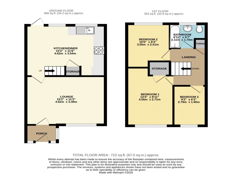 Floorplan for Fir Tree Grove, Kent ,  ME5 8XD