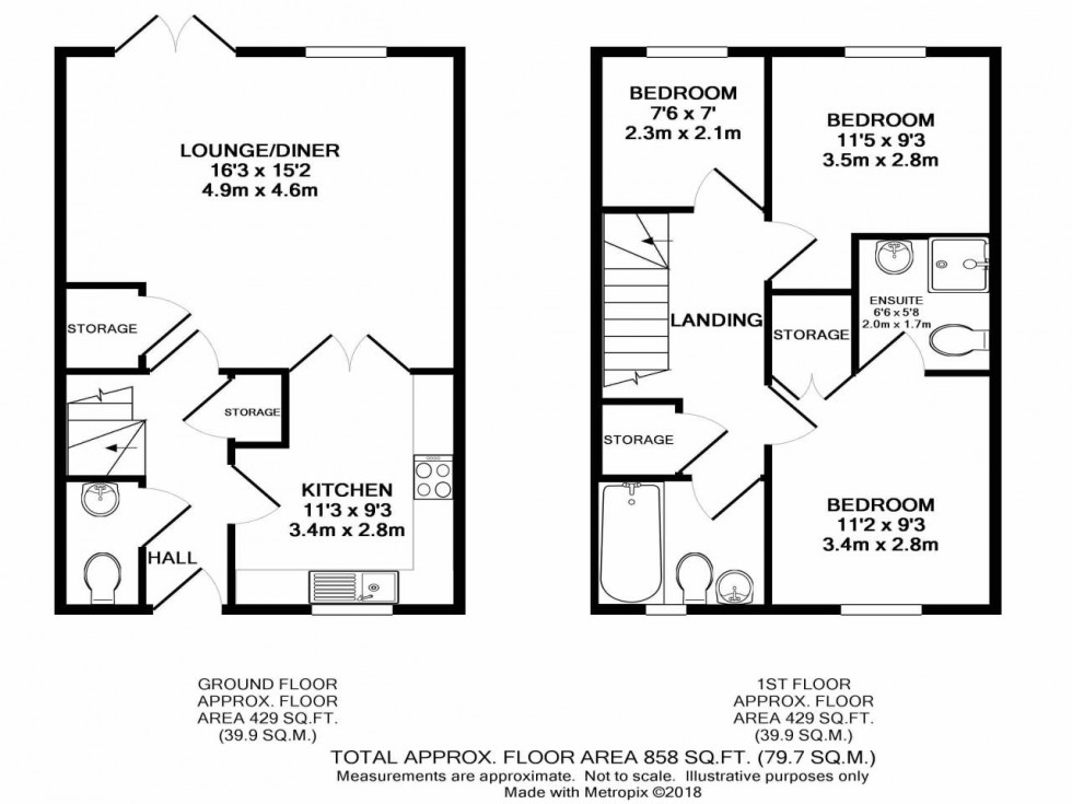 Floorplan for Grange Road, , Kent  ME7 2TL