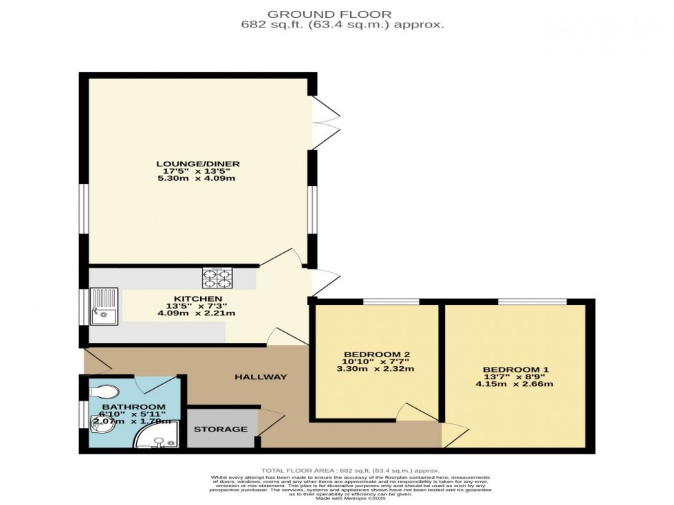 Floorplan for Dotterel Close, , Kent  ME5 8NA