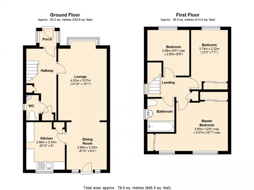 Floorplan for Silverbank, Chatham, Kent ME5 0LQ