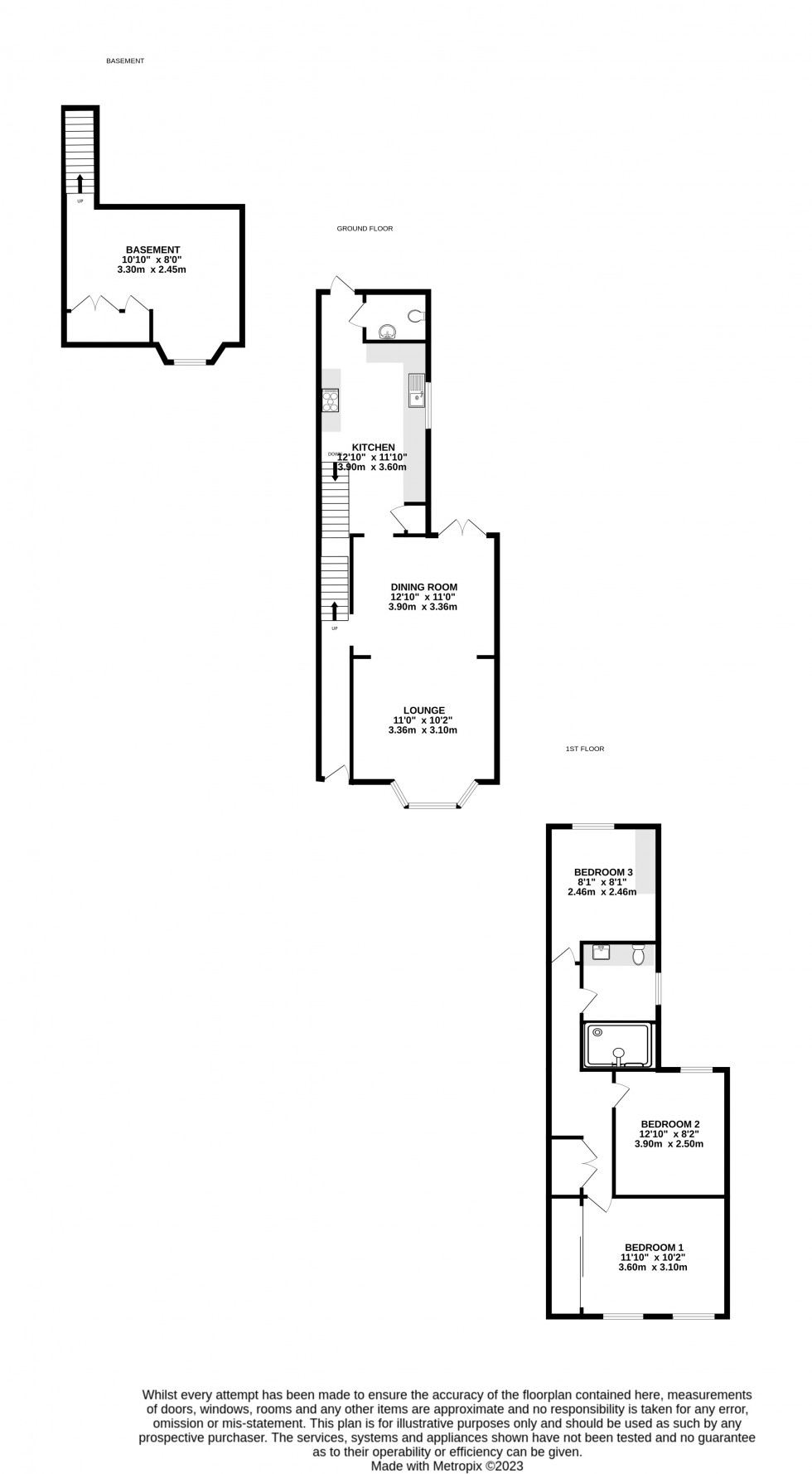 Floorplan for Sheals Crescent, Maidstone, Kent ME15 6TW