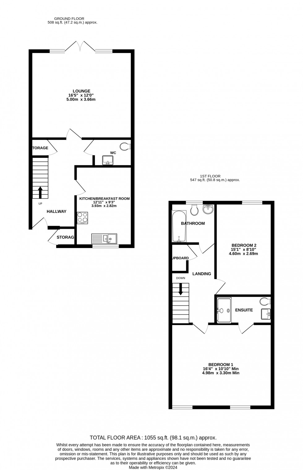 Floorplan for Bloomfields, Rainham, Gillingham, Kent ME8 7BZ