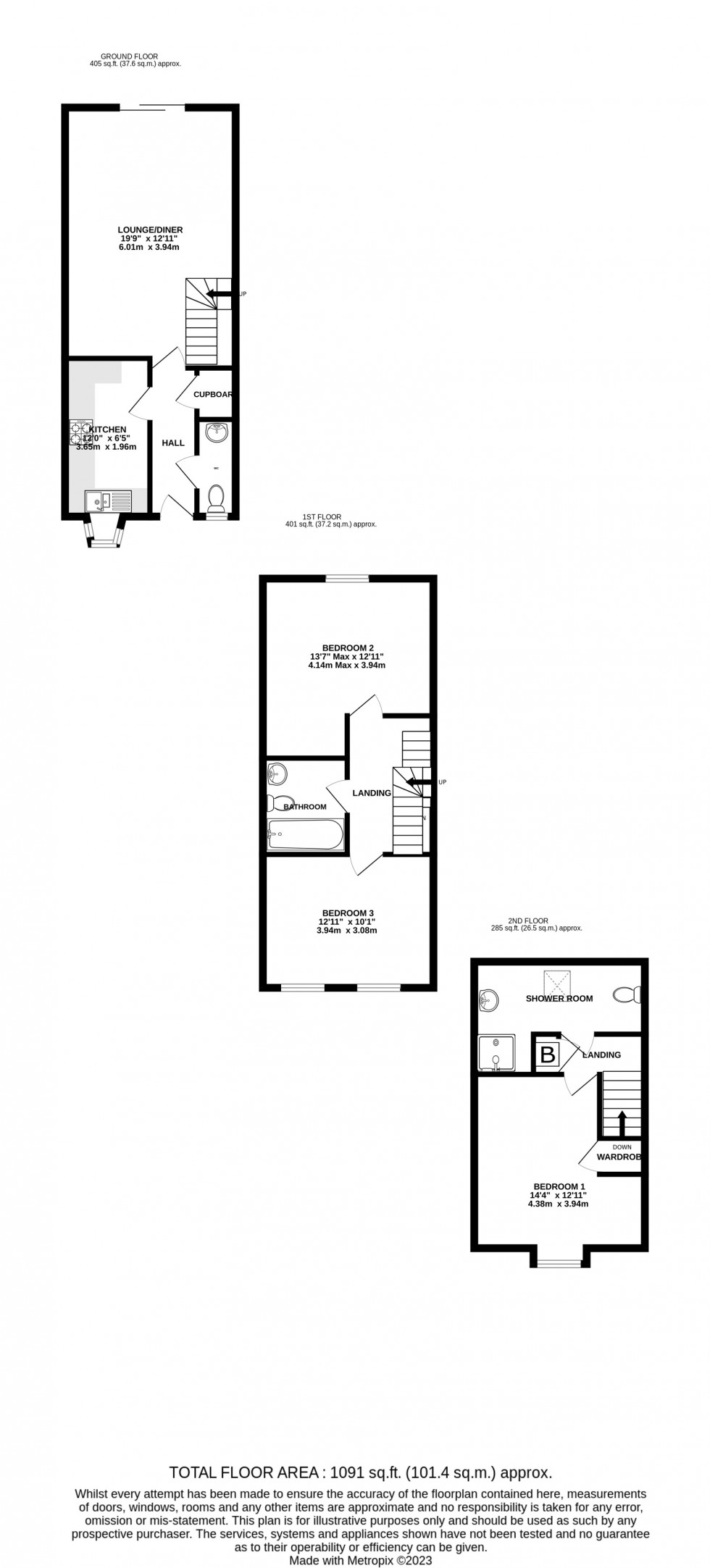 Floorplan for Orchard Street, Rainham, Gillingham, Kent ME8 9AA