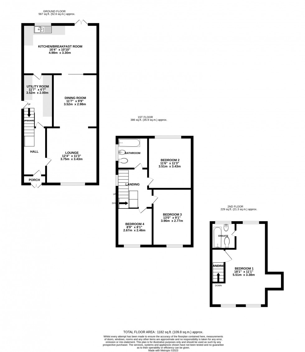Floorplan for Childscroft Road, Gillingham, Kent ME8 7ST