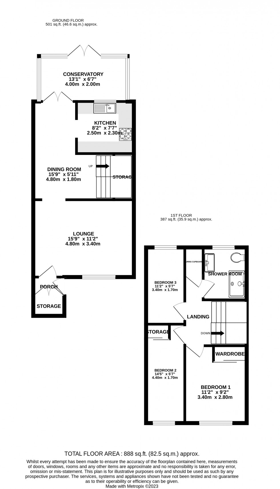 Floorplan for Walsingham Close, Parkwood, Rainham, Gillingham, Kent ME8 9SJ