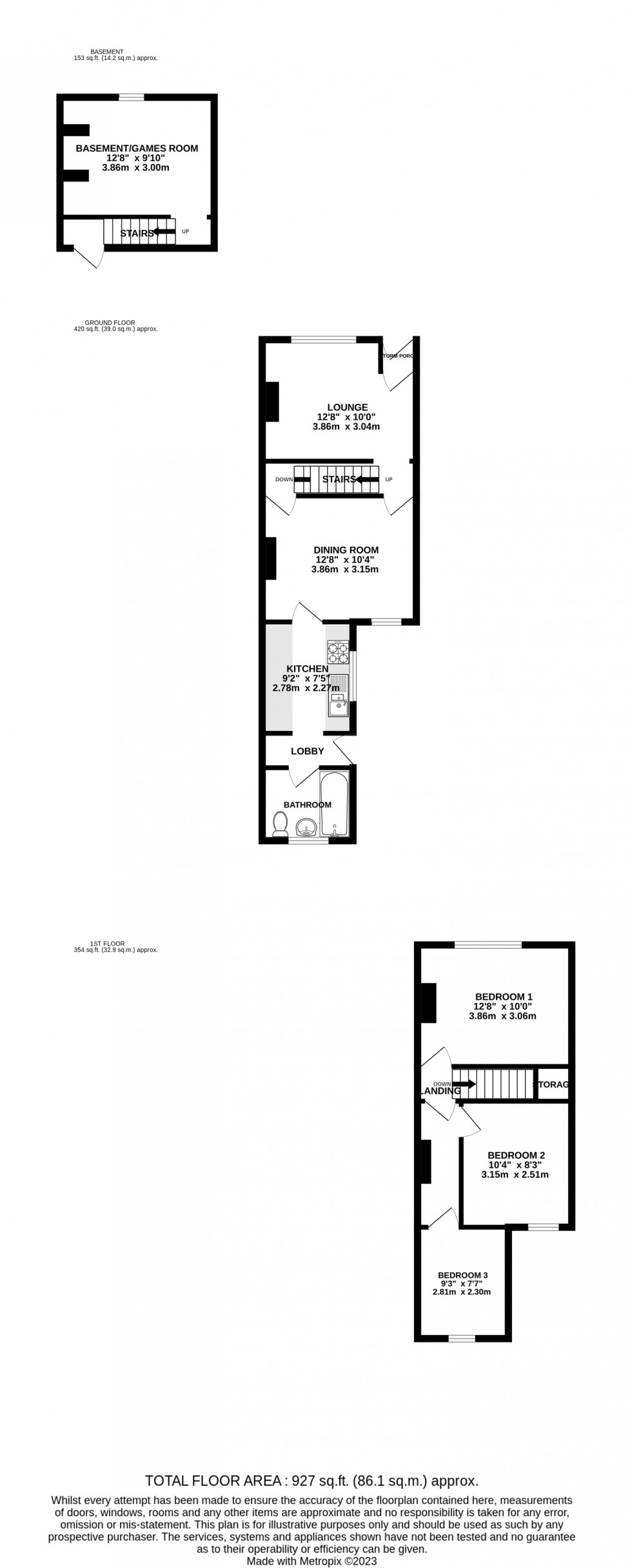 Floorplan for Otway Street, Chatham, Kent ME4 5PG