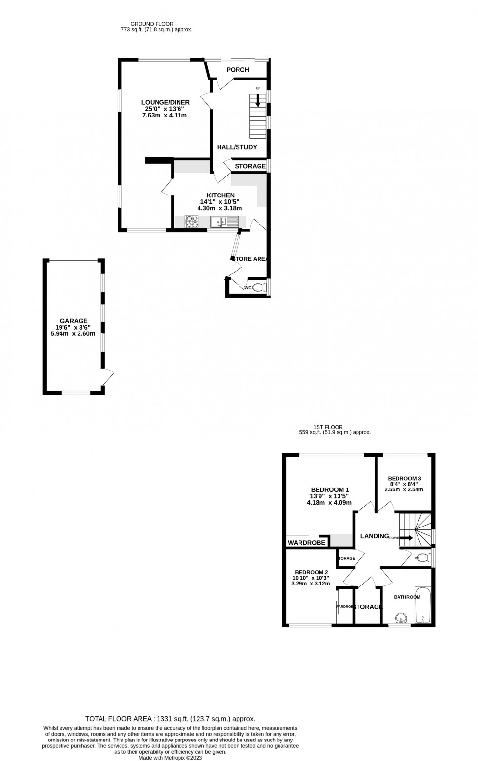 Floorplan for Snodhurst Avenue, Chatham, Kent ME5 0TB