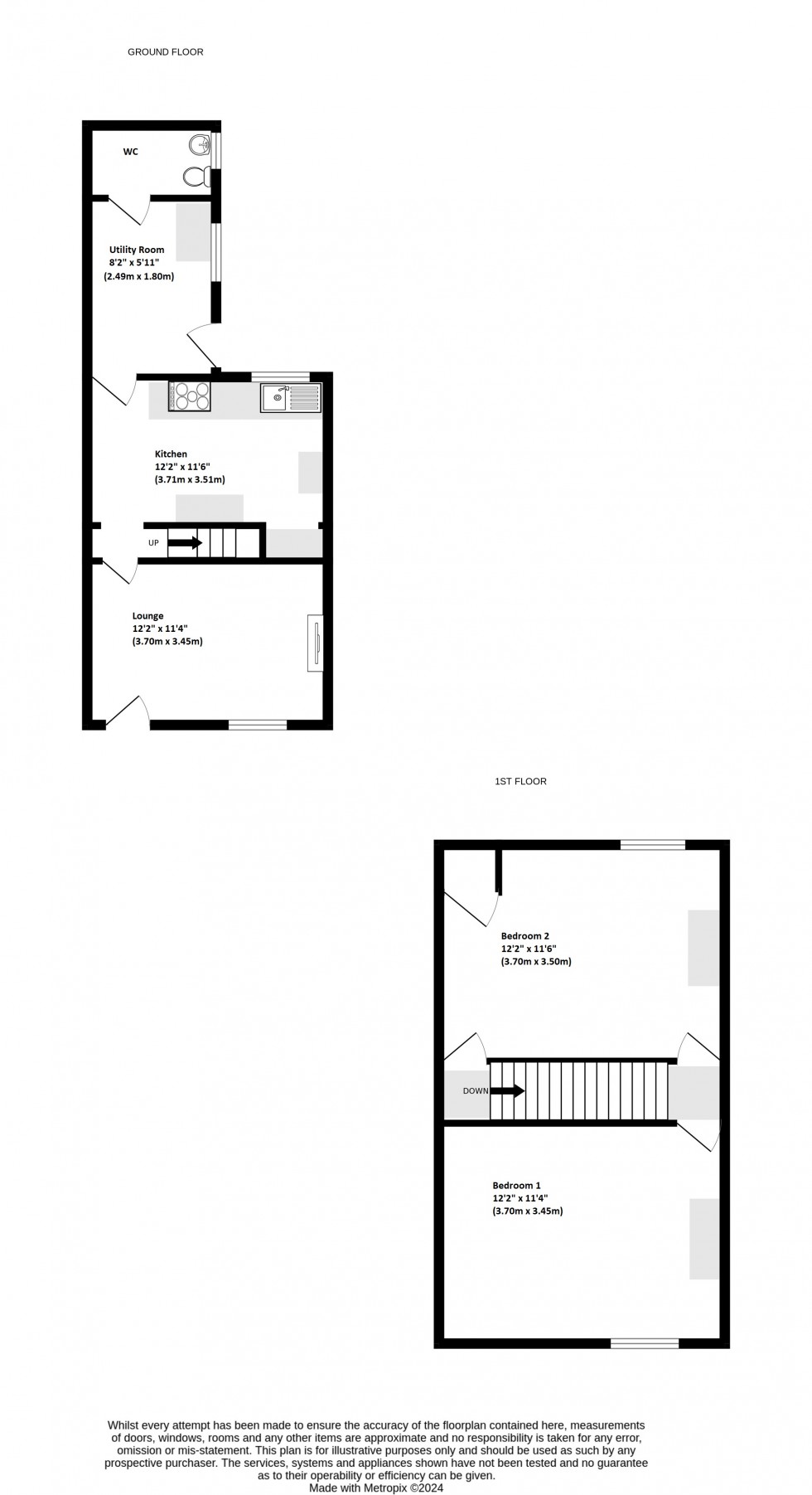 Floorplan for Cookham Hill, Rochester, Kent ME1 3HD