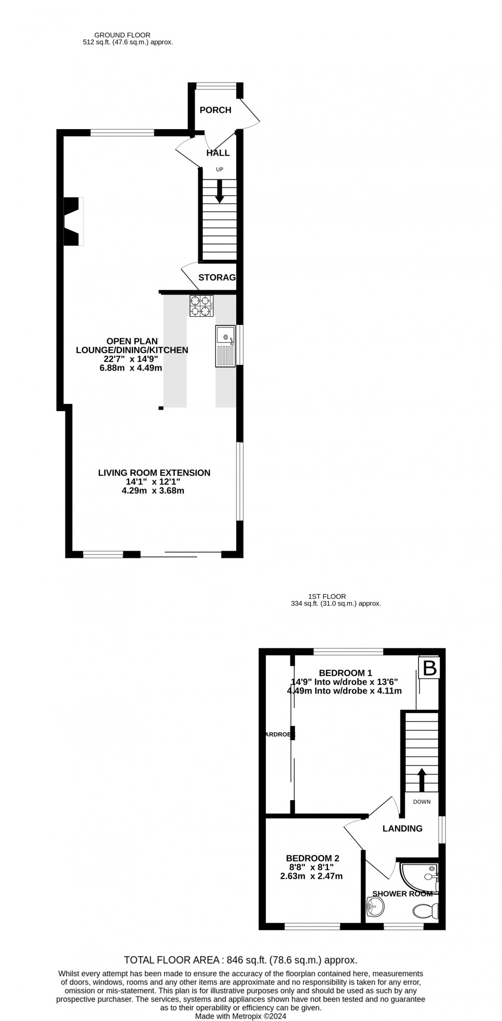 Floorplan for Mill Lane, Chatham, Kent ME5 0BA