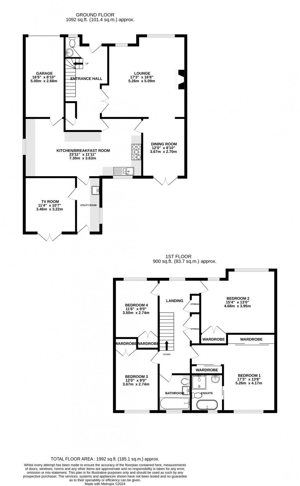 Floorplan for Barncroft Drive, Hempstead, Gillingham, Kent ME7 3TJ