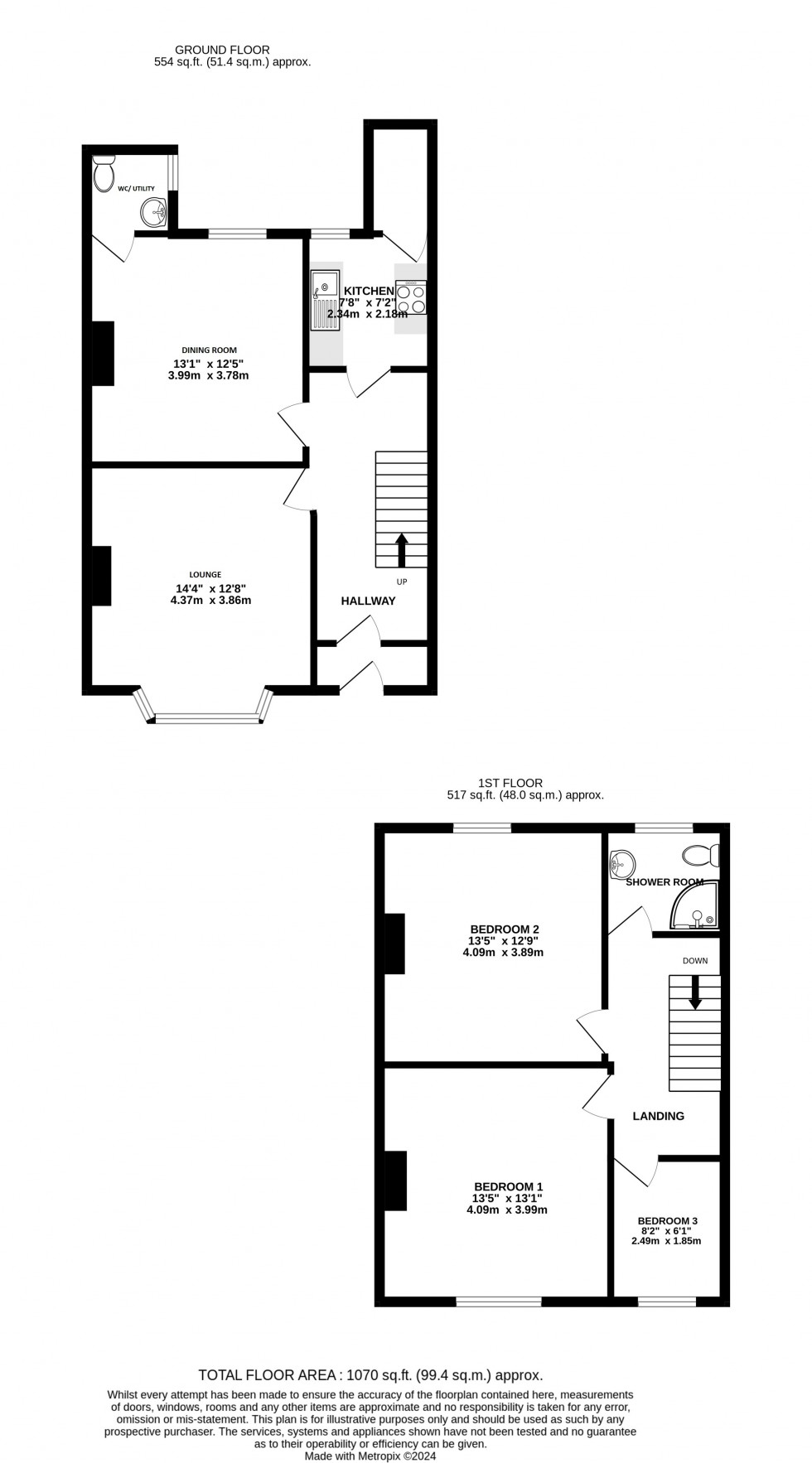 Floorplan for Holmside, Gillingham, Kent ME7 4BD