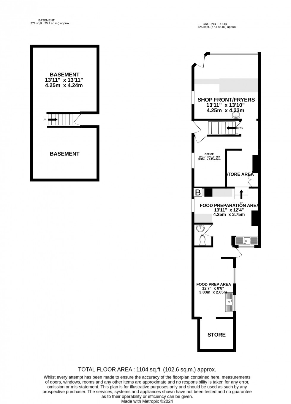 Floorplan for Station Road, Gillingham, Kent ME8 7PR