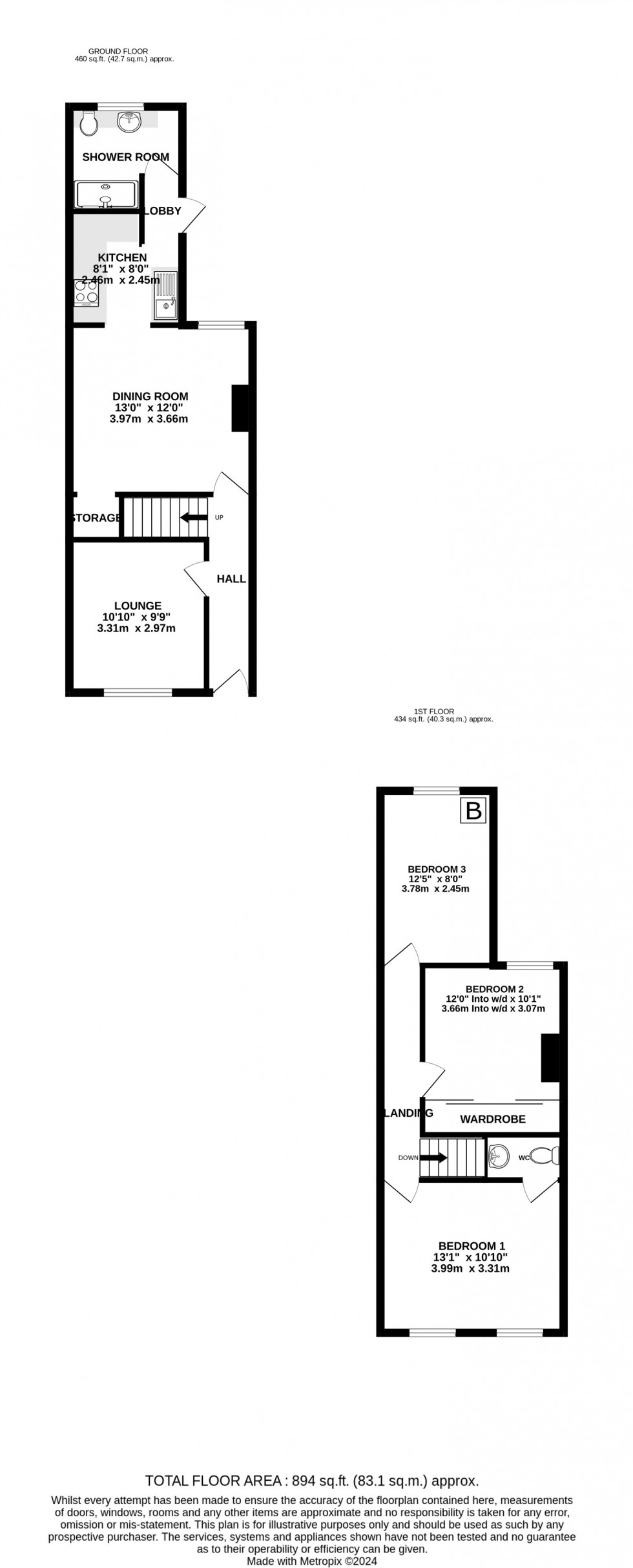 Floorplan for Wakeley Road, Rainham, Gillingham, Kent ME8 8HD