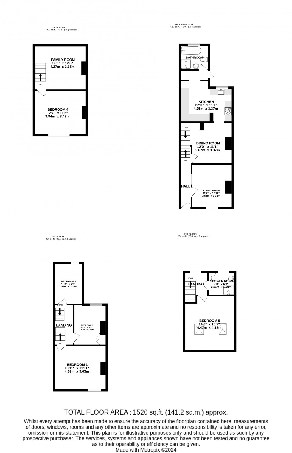 Floorplan for Paget Street, Gillingham, Kent ME7 5EP