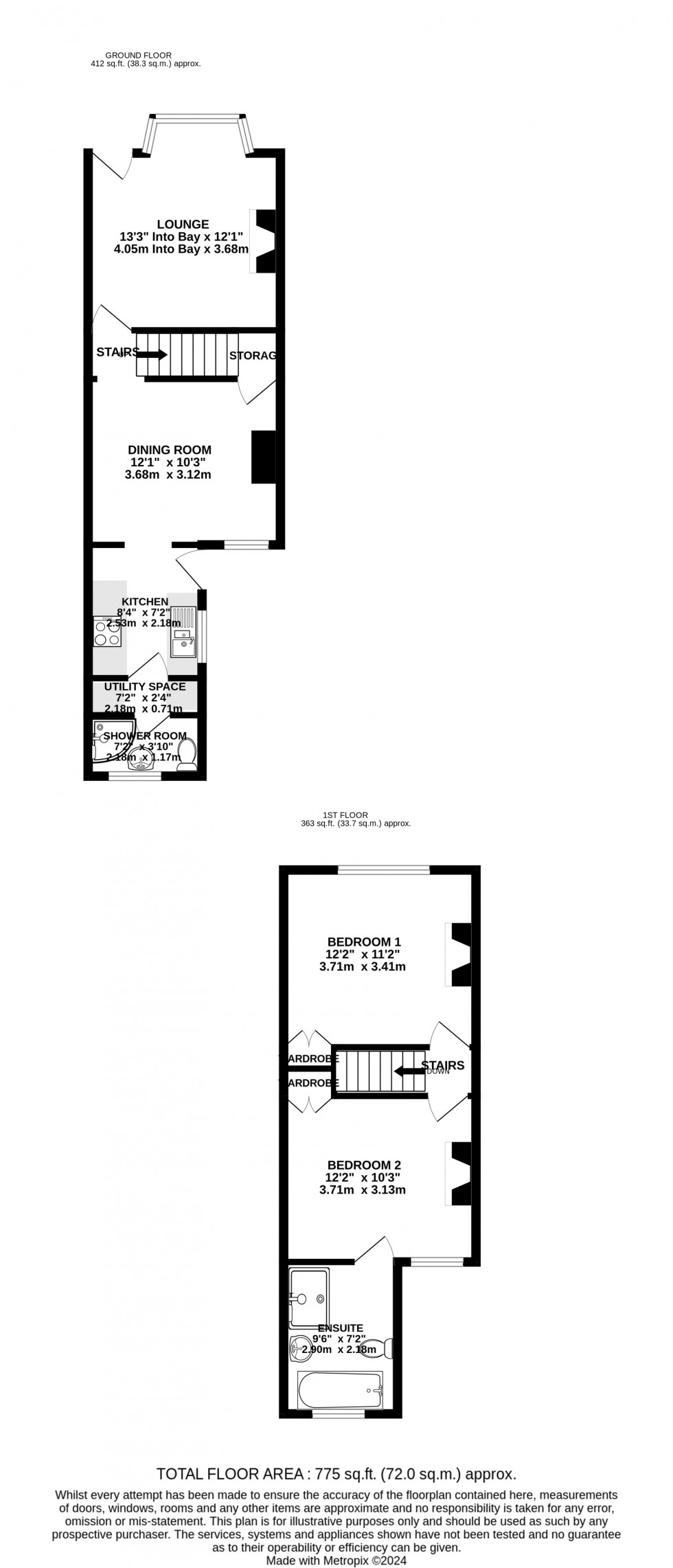 Floorplan for Selbourne Road, Gillingham, Kent ME7 1QP