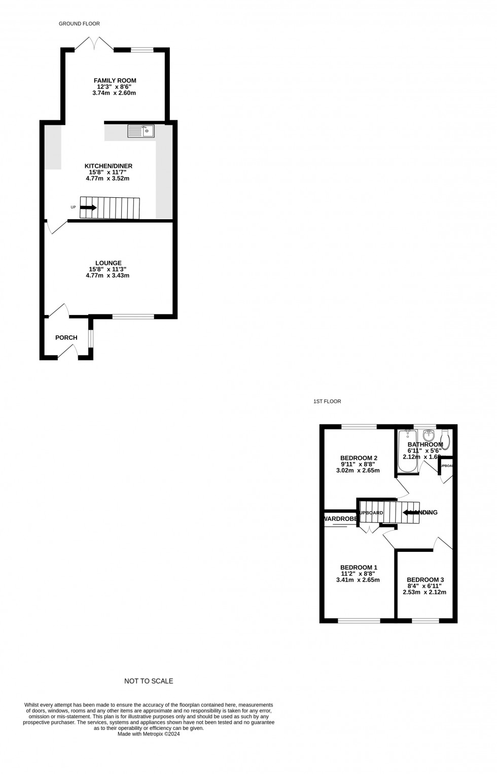 Floorplan for Harvesters Close, Rainham, Gillingham, Kent ME8 8PA