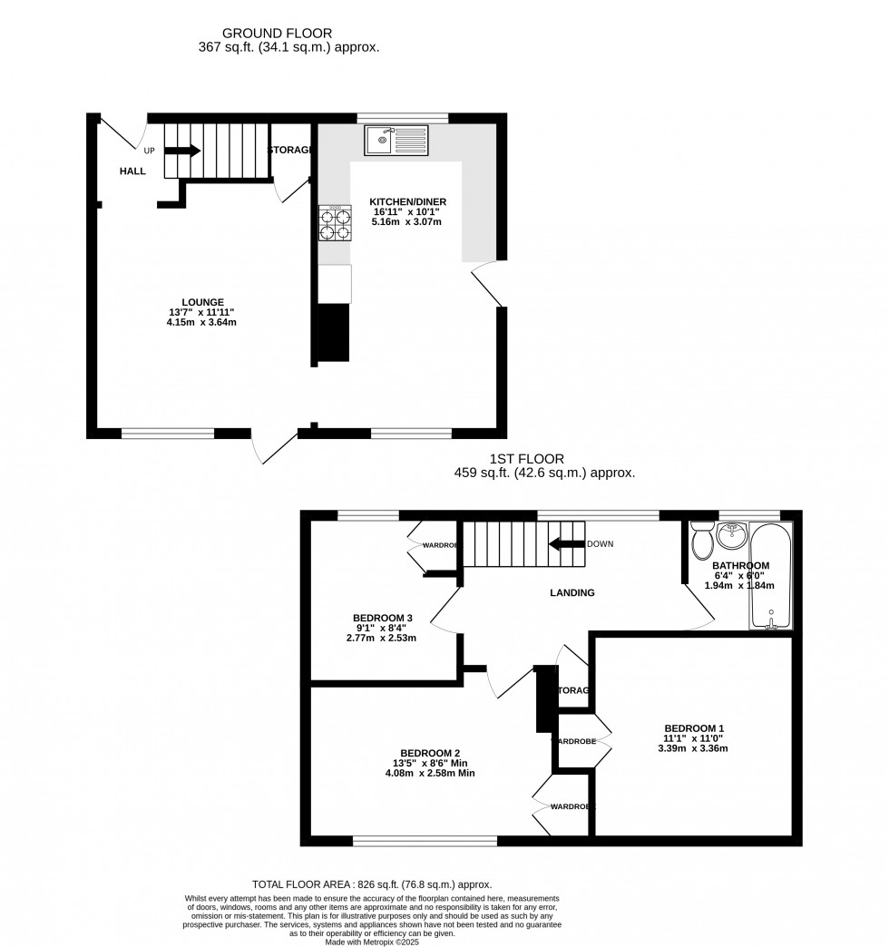 Floorplan for Mayweed Avenue, Chatham, Kent ME5 0PX
