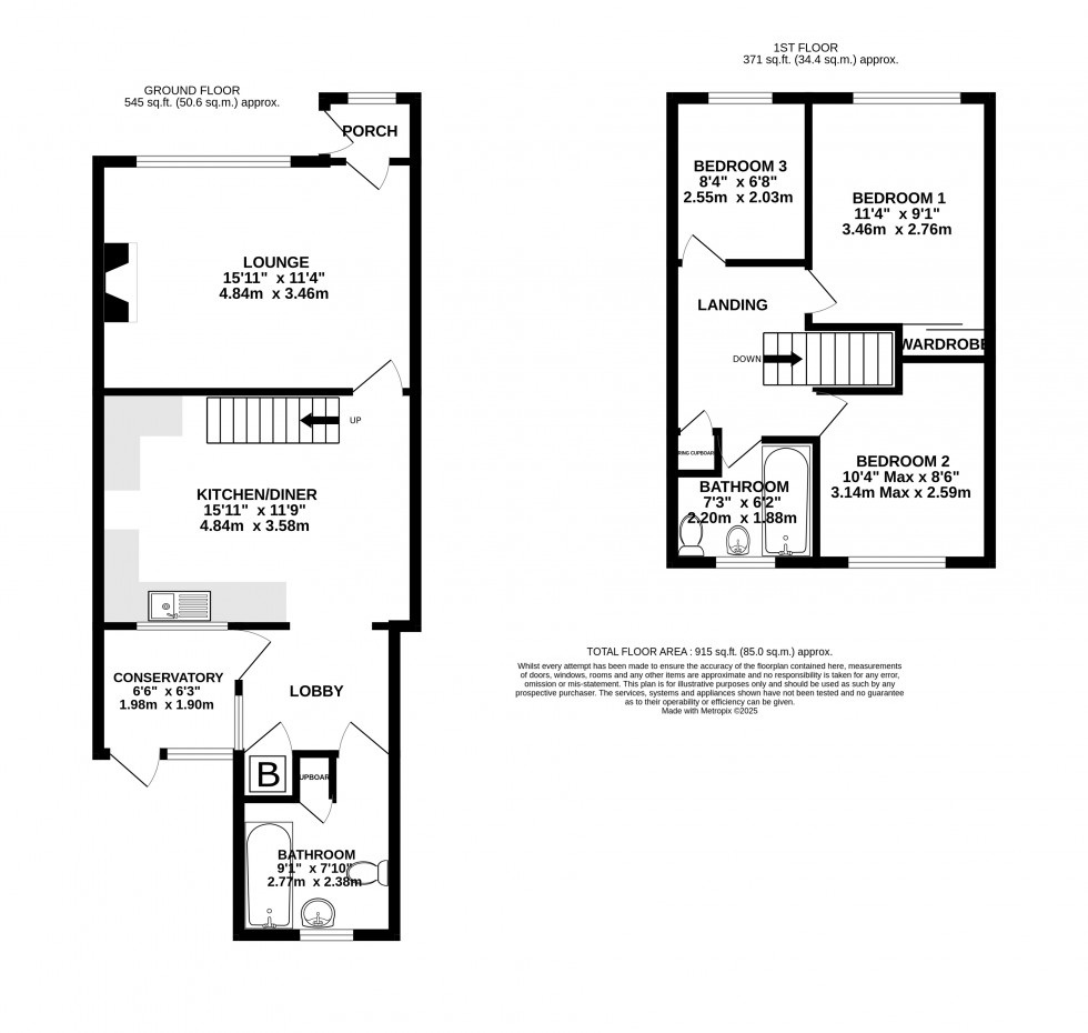 Floorplan for The Everglades, Gillingham, Kent ME7 3PY