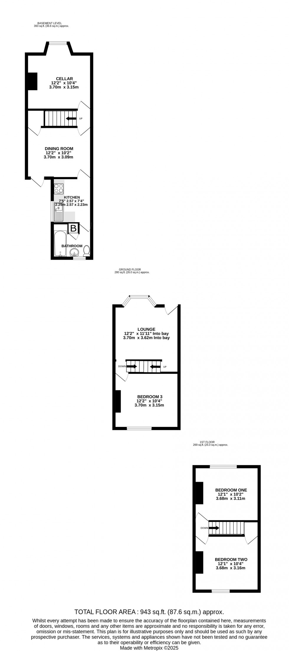 Floorplan for Bright Road, Chatham, Kent ME4 5HH