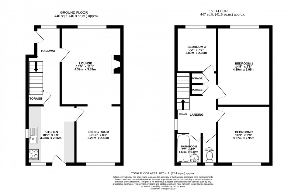 Floorplan for Lonsdale Drive, Rainham, Gillingham, Kent ME8 9JW