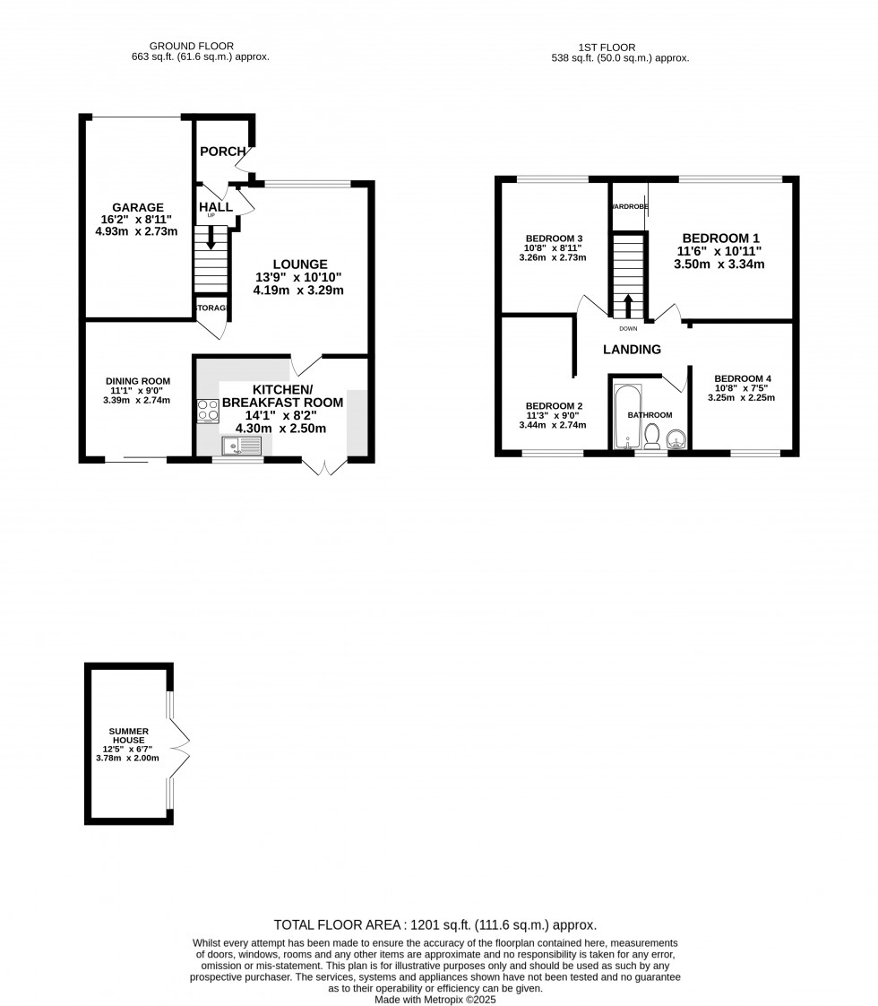 Floorplan for Clandon Road, Chatham, Kent ME5 8UN