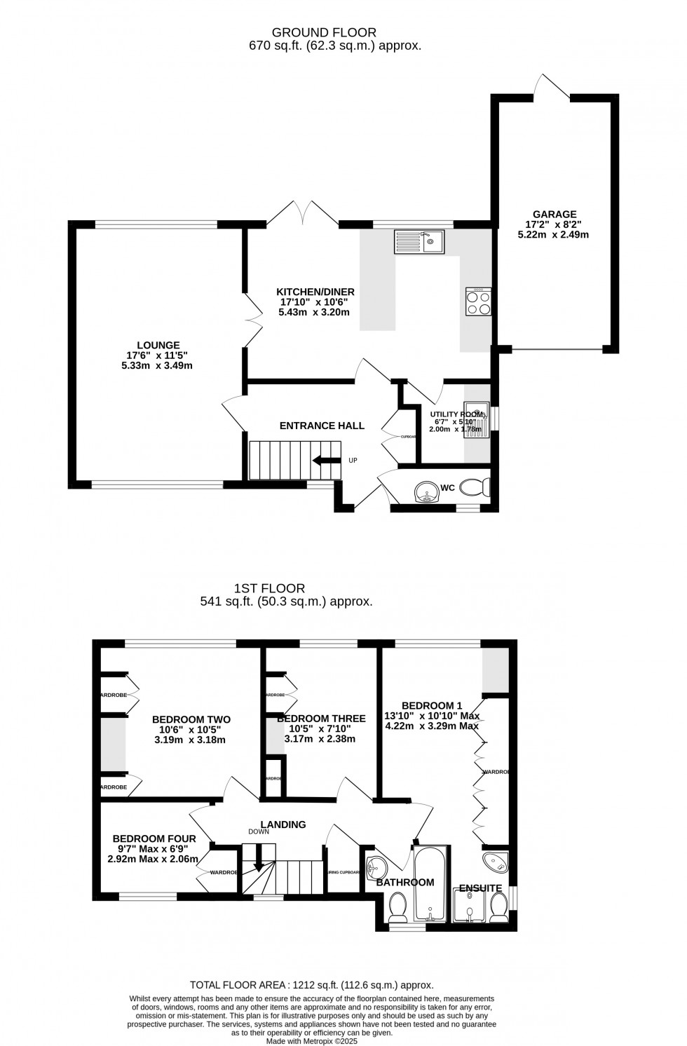 Floorplan for Goldstone Walk, Walderslade Woods, Chatham, Kent ME5 9QB