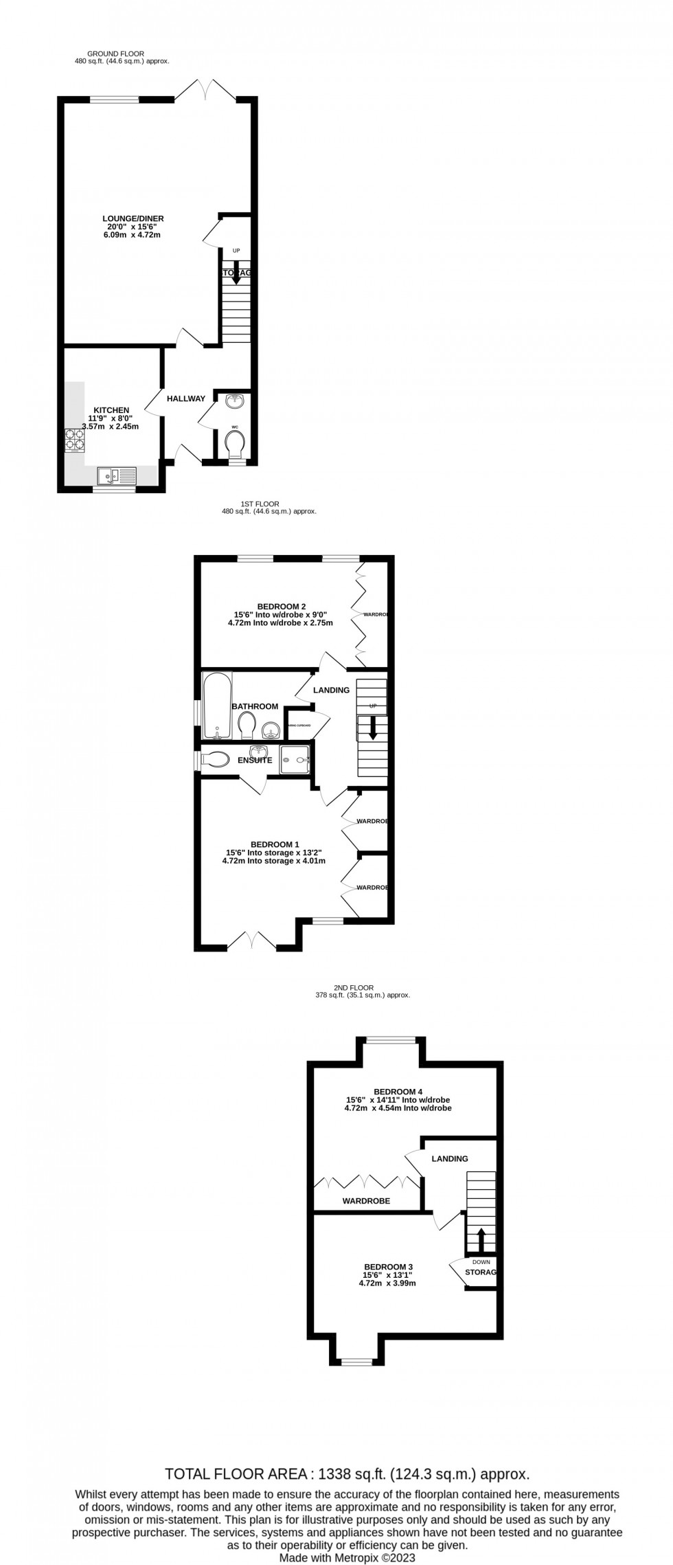Floorplan for Mariners View, Gillingham, Kent ME7 2RW