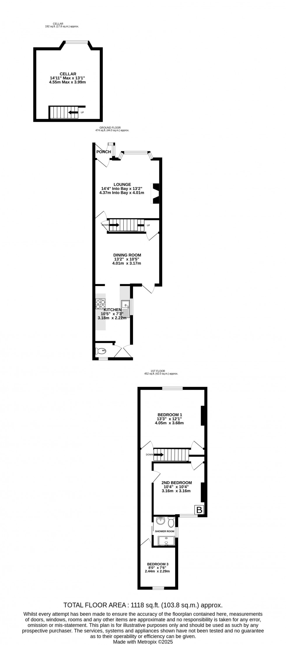 Floorplan for Luton High Street, Chatham, Kent ME5 7LE