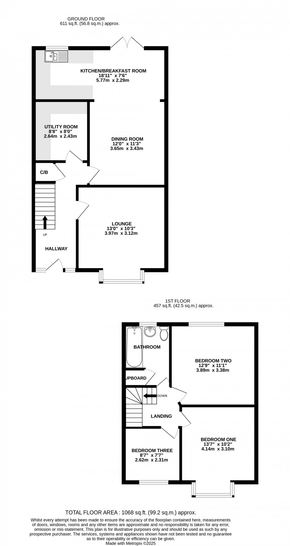 Floorplan for Pattens Lane, Chatham, Kent ME4 6JS