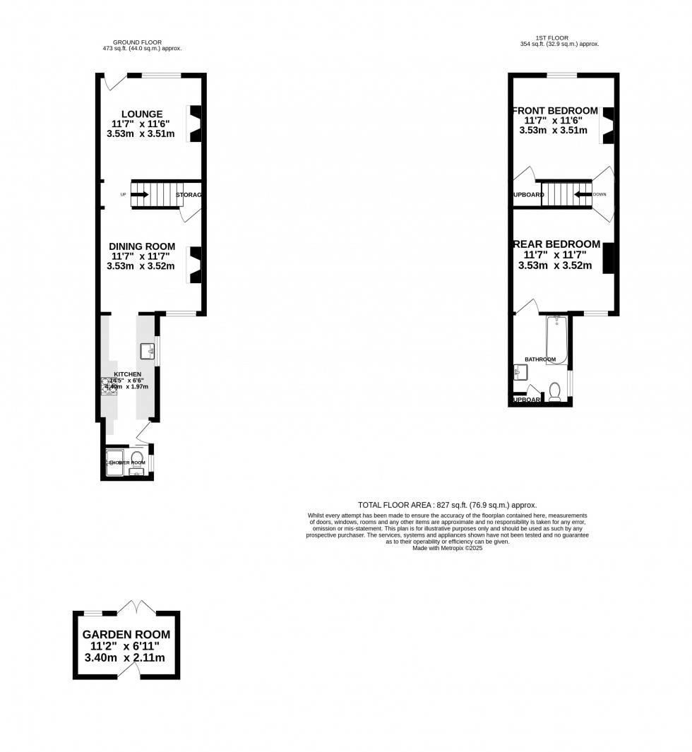 Floorplan for Station Road, Rainham, Gillingham, Kent ME8 7PT