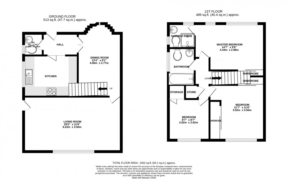 Floorplan for Grassy Glade, Hempstead, Gillingham, Kent ME7 3RR