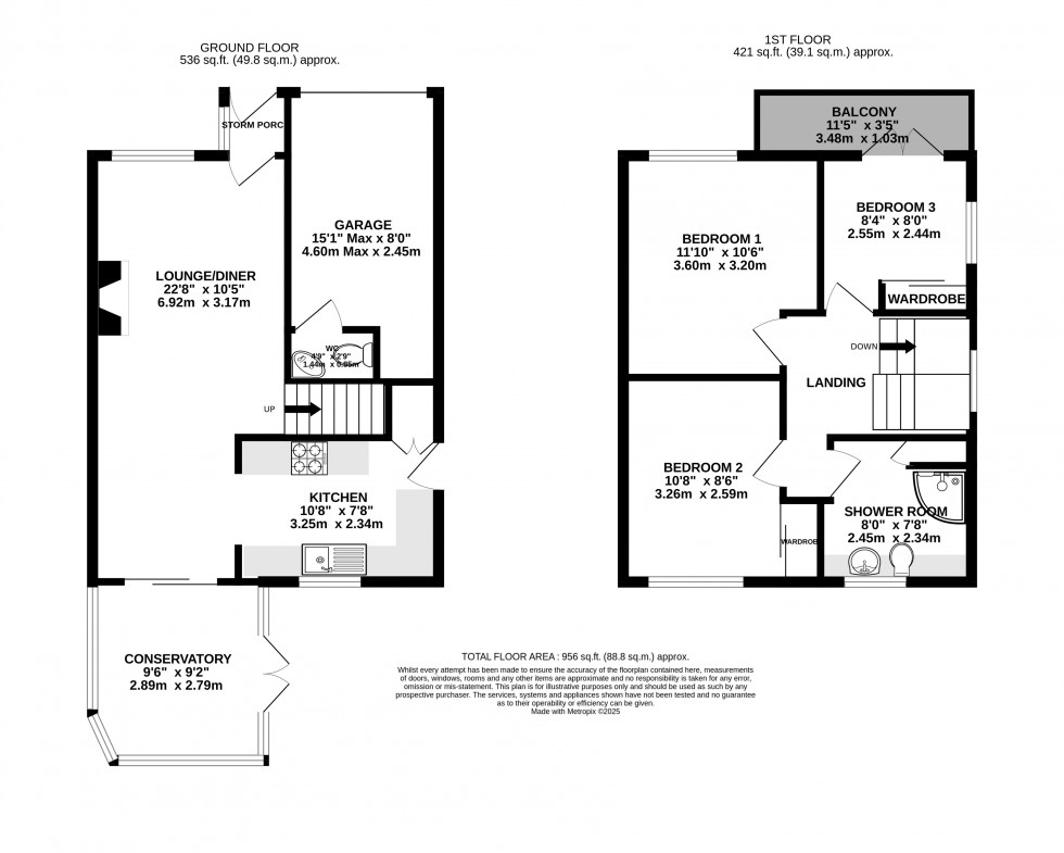 Floorplan for Wigmore Road, Wigmore, Gillingham, Kent ME8 0SP