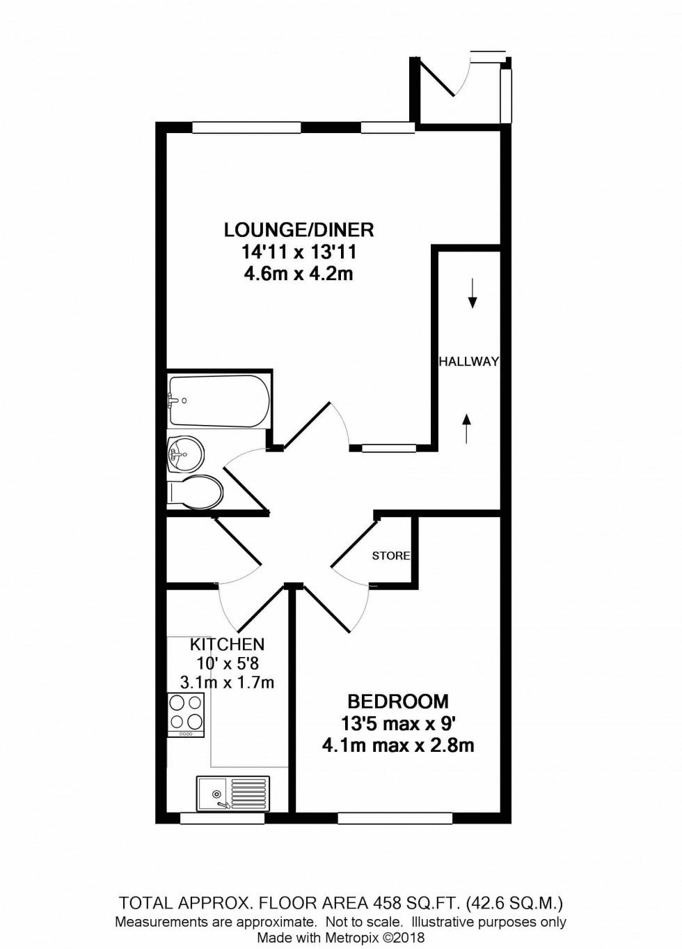 Floorplan for Hamelin Road, Darland, Gillingham, Kent ME7 3ER